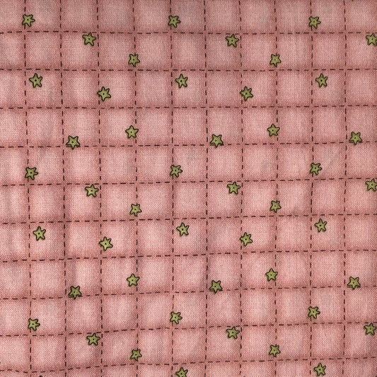 Pink Squares & Stars Cotton 2.5 yds