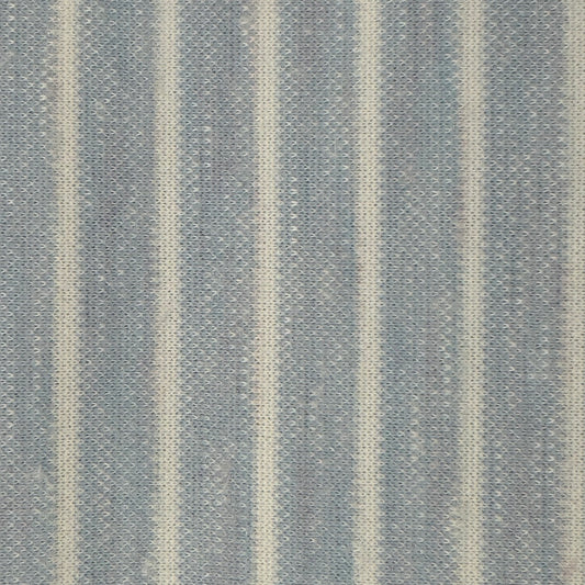 Baby Blue and White Striped 2-Way Stretch Knit Poly: 2.75 yds