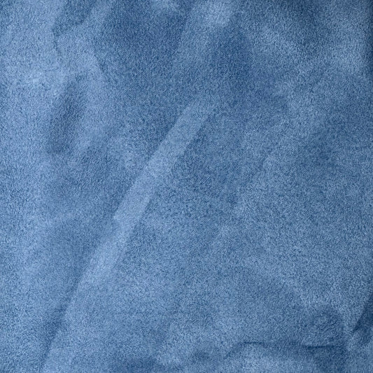 Medium Weight Blue Peached Cotton Blend: 3 yds