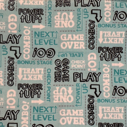 Game Over Cotton Blend: 1.5 yds