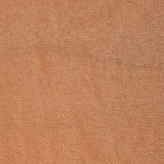 Peach 2-Way Stretch Knit Cotton Blend Terrycloth: 2.5 yds
