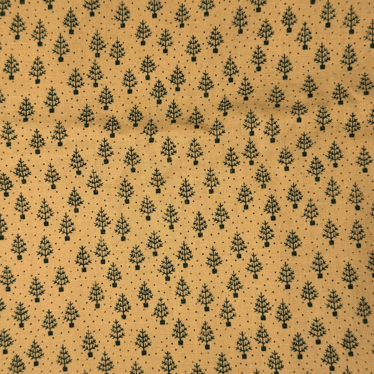 Green Mini Trees Cotton: 2 yds