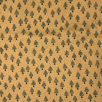 Green Mini Trees Cotton: 2 yds