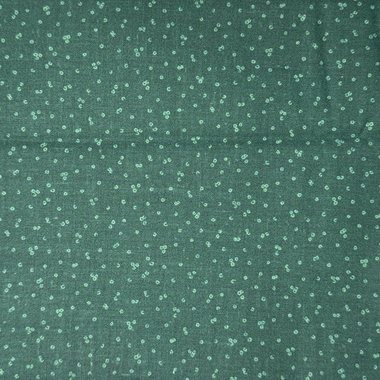 Green Bubbles Cotton Blend: 2 yds