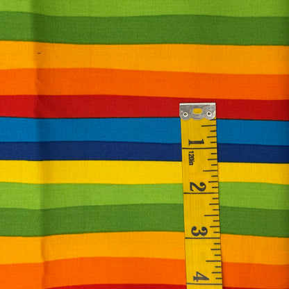 Rainbow Striped Cotton: 1.5 yds