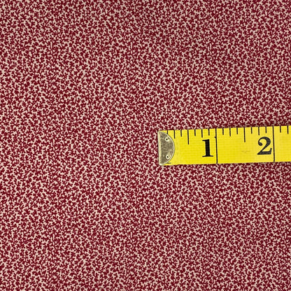 Red Micro Branches Cotton: 2.25 yds