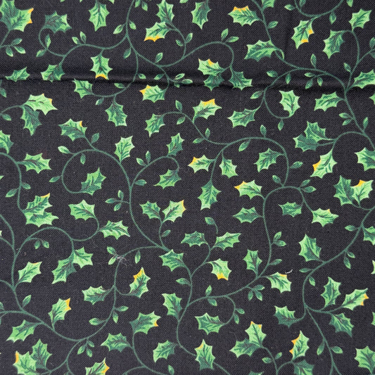 Winding Leaves Cotton: 1 yd
