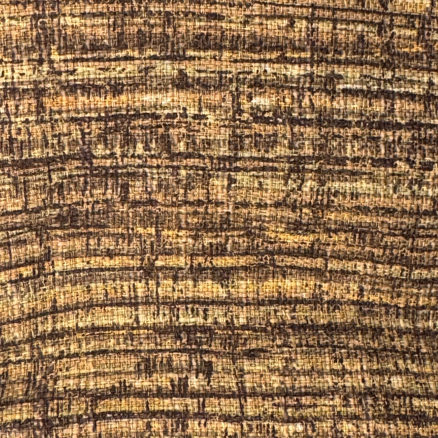 Neutral Tones Slub Weave Screenprint Home Decor Cotton Blend: 4 yds