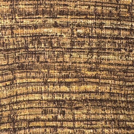 Neutral Tones Slub Weave Screenprint Home Decor Cotton Blend: 4 yds