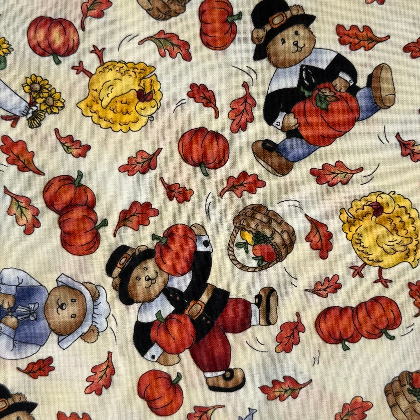 Autumn Bears Cotton: 1 yd