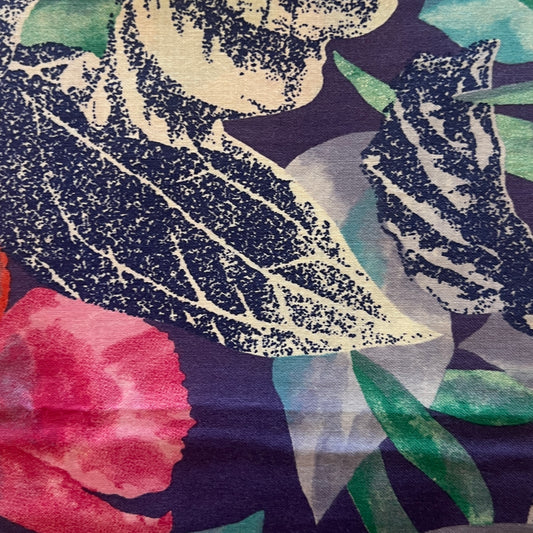 Retro Floral Cotton: 2.5 yds