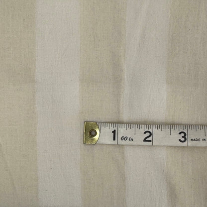 Sheer Ivory Shadow Stripe Cotton/Rayon Blend: 2 yds