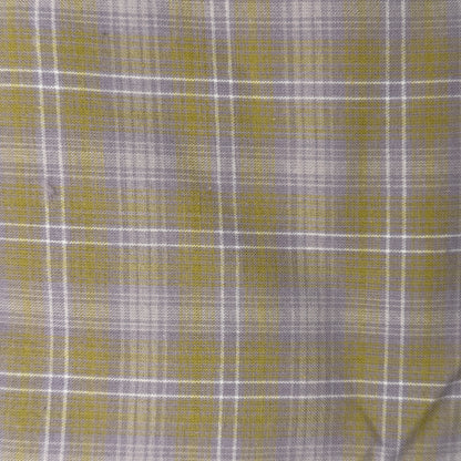 Purple & Yellow Plaid Flannel Shirting: 4 yds