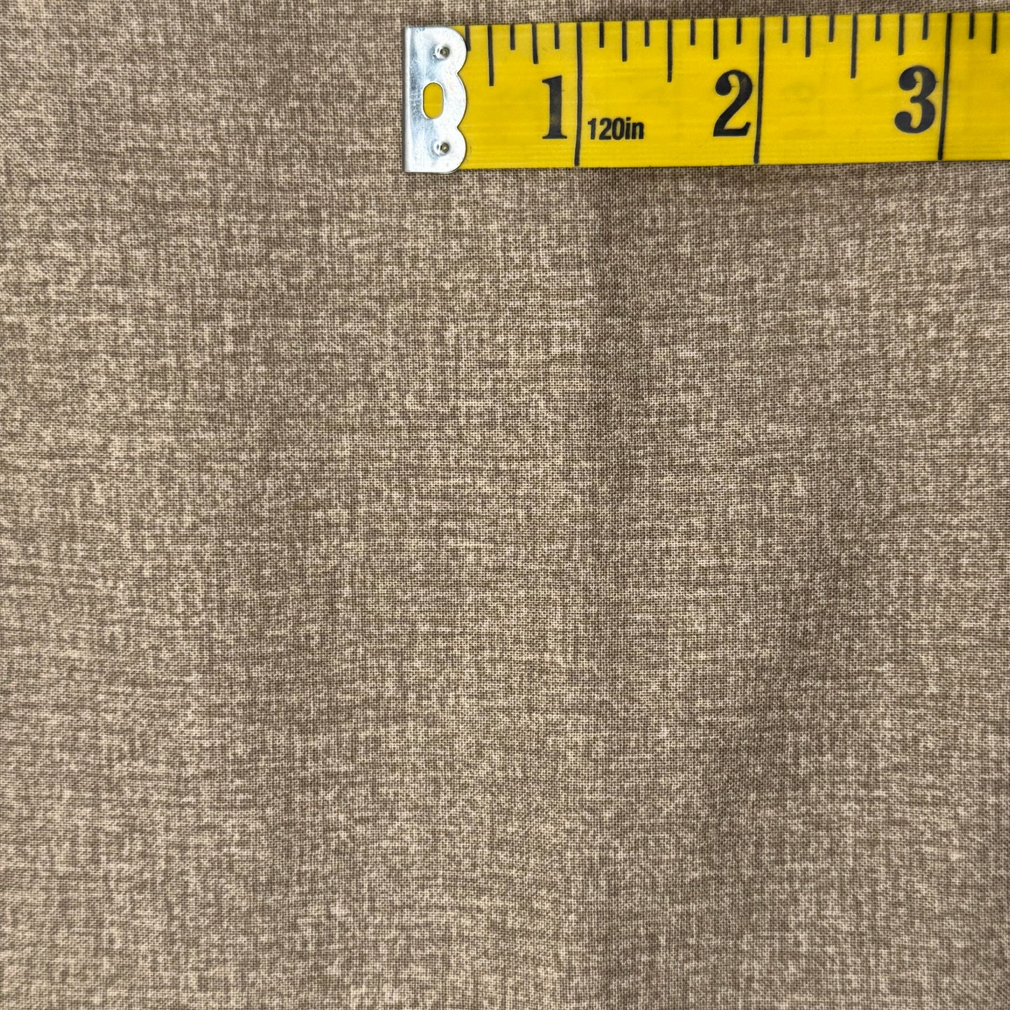 Tan 'Linen-Esque' Print Cotton: 3 yds