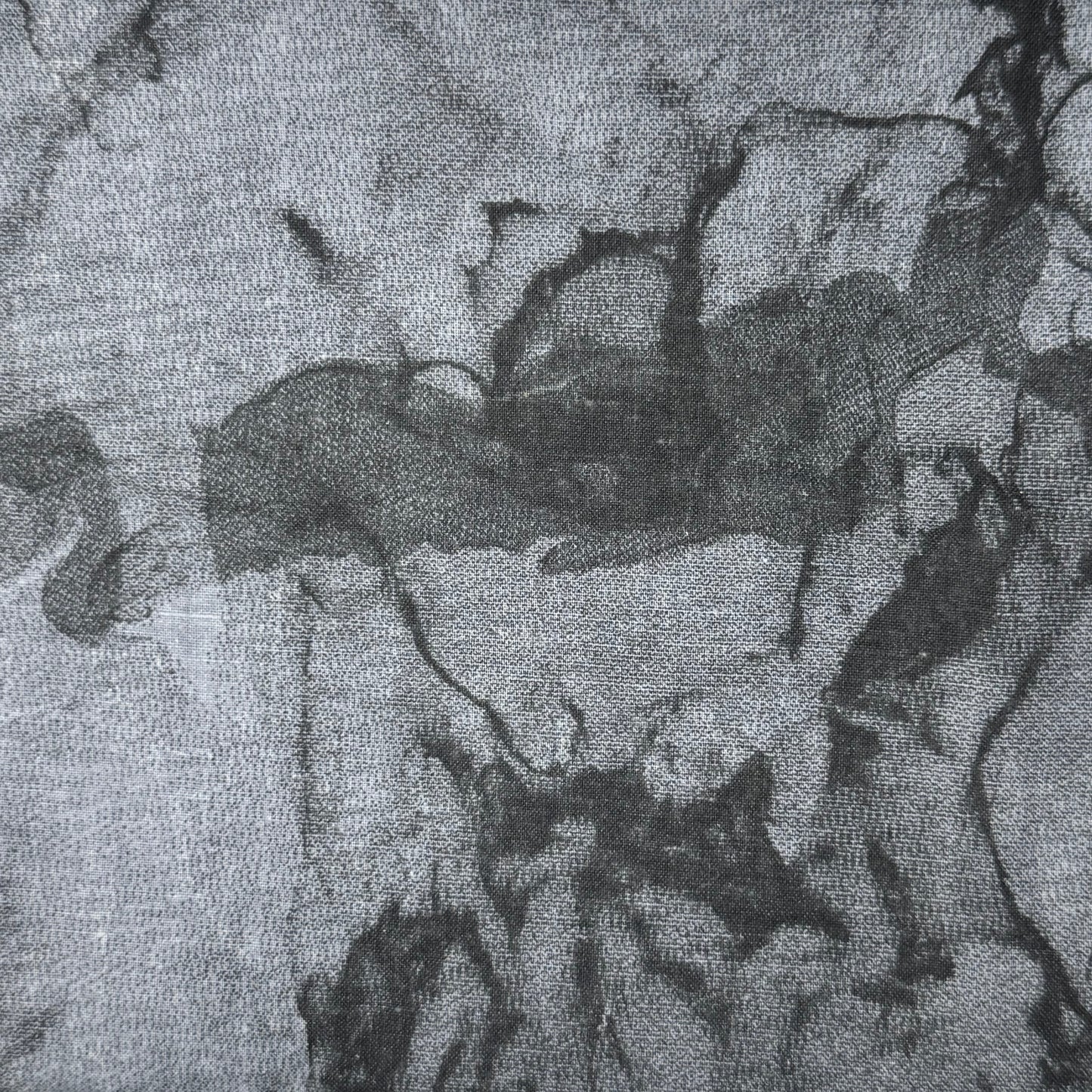 Grey Marbled Cotton Blend: 1 yd