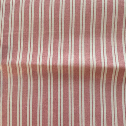 Pink & White Striped Treated Poly: 1.5 yds