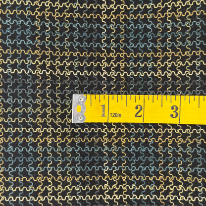 Squiggles Plaid Cotton: 2 yds