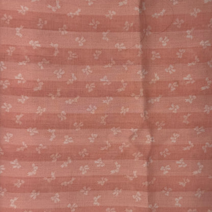 Pink Stripes & Bows Cotton Blend: 1 yd