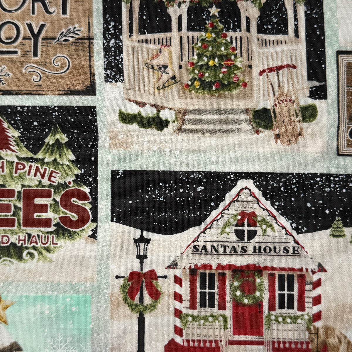 Holiday Vignettes Cotton Blend: 2 yds