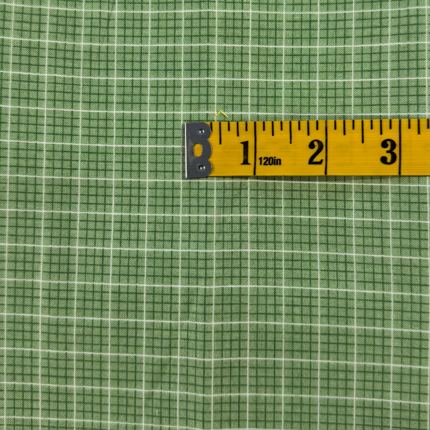 Green & White Checkered: 1.5 yds