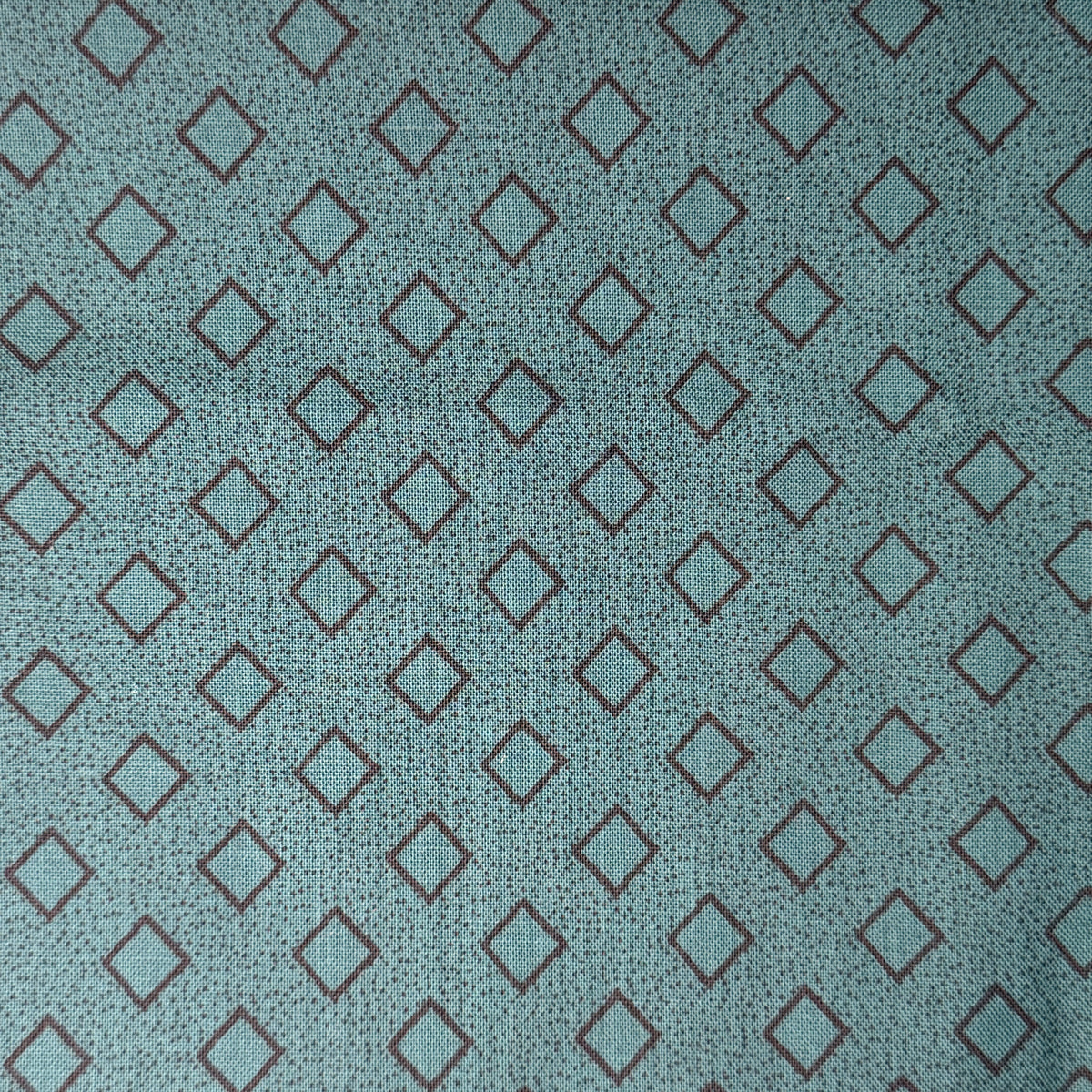 Dark Green With Black Diamonds Cotton: 1 yd