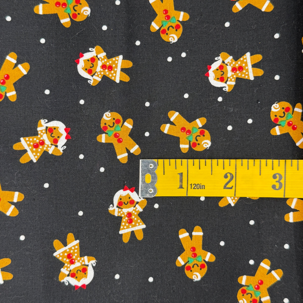 Cute Gingerbread Cookies Cotton: 2 yds
