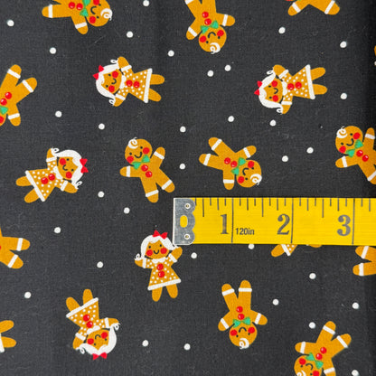 Cute Gingerbread Cookies Cotton: 2 yds