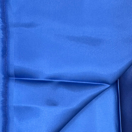 Lightweight Blue Shiny Satin Poly: 2 yds