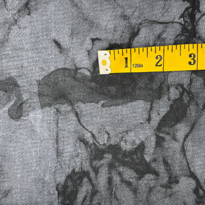 Grey Marbled Cotton Blend: 1 yd