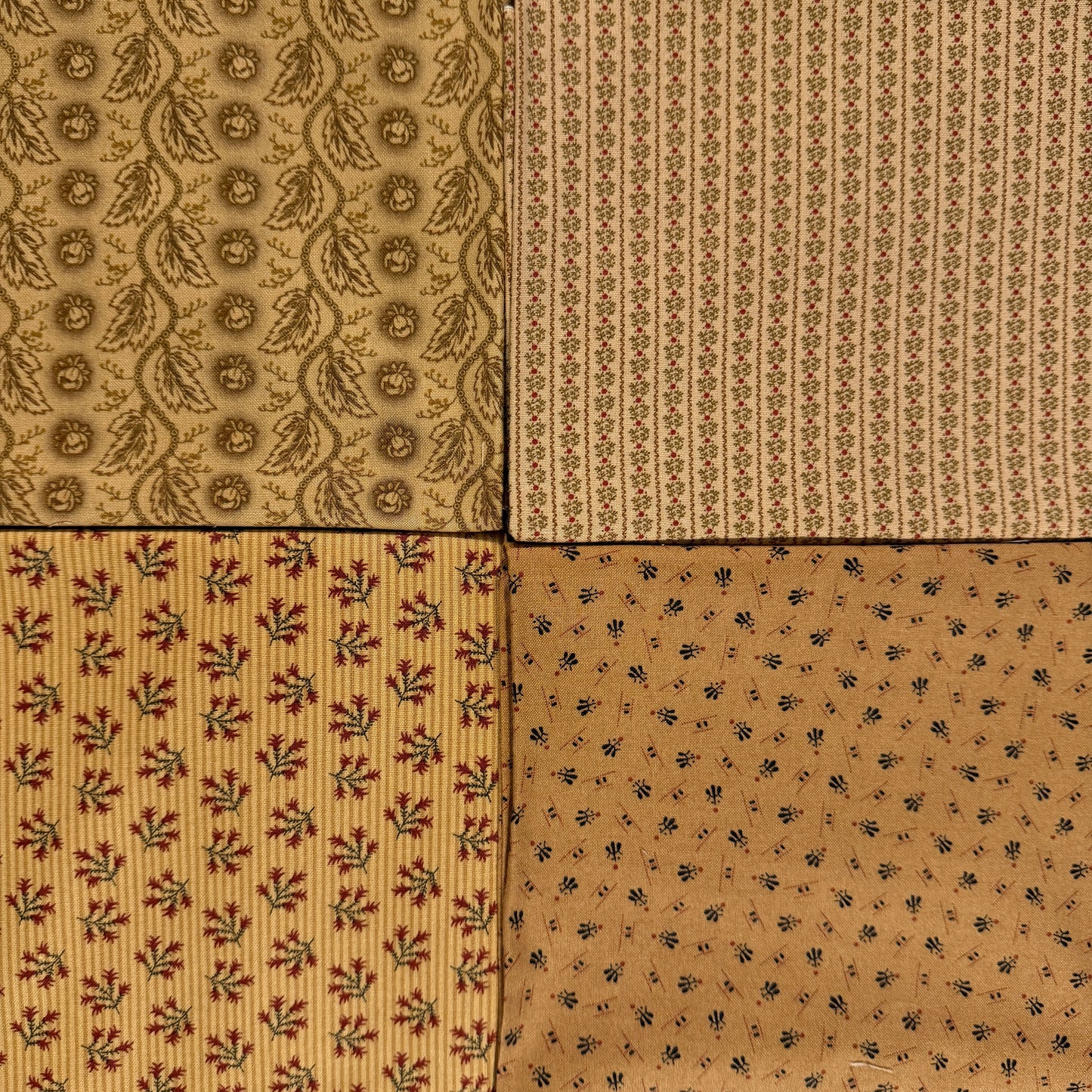 Cream Floral Half-Yard Bundle