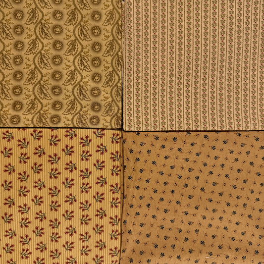 Cream Floral Half-Yard Bundle