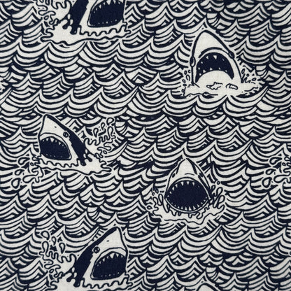 Swimming With Sharks Cotton: 2 yds