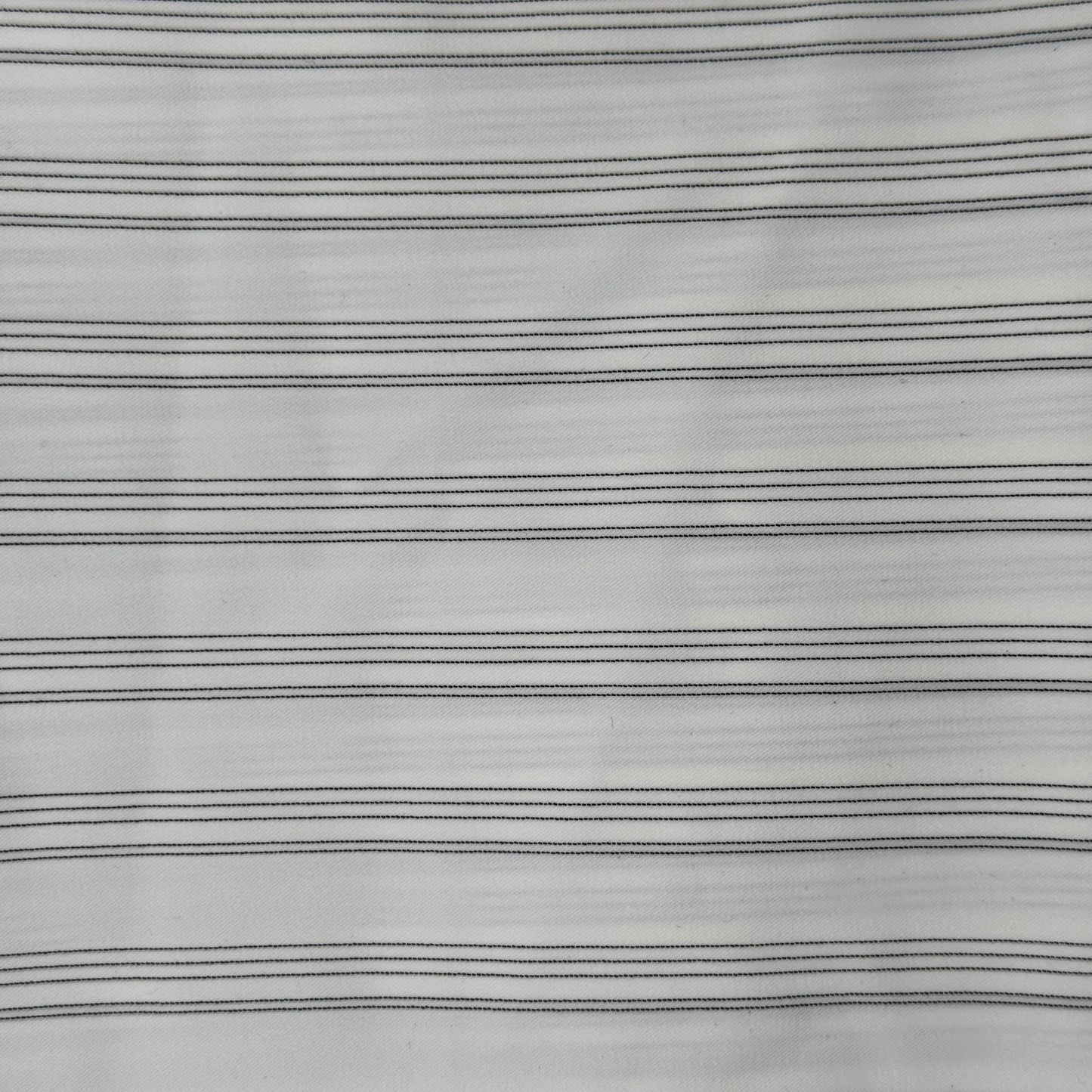 Lightweight Black on White Stripe Matte Poly: 2 yds