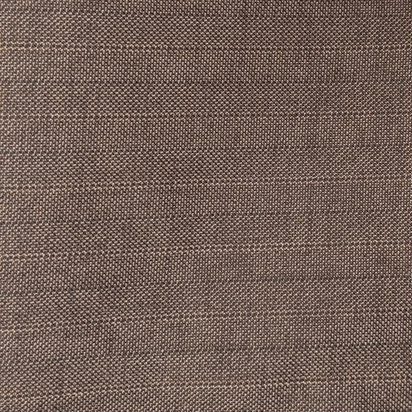 Brown Woven Stripe Poly Suiting: 2 yds