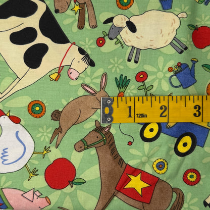 Farm Animals Cotton: 1.5 yds