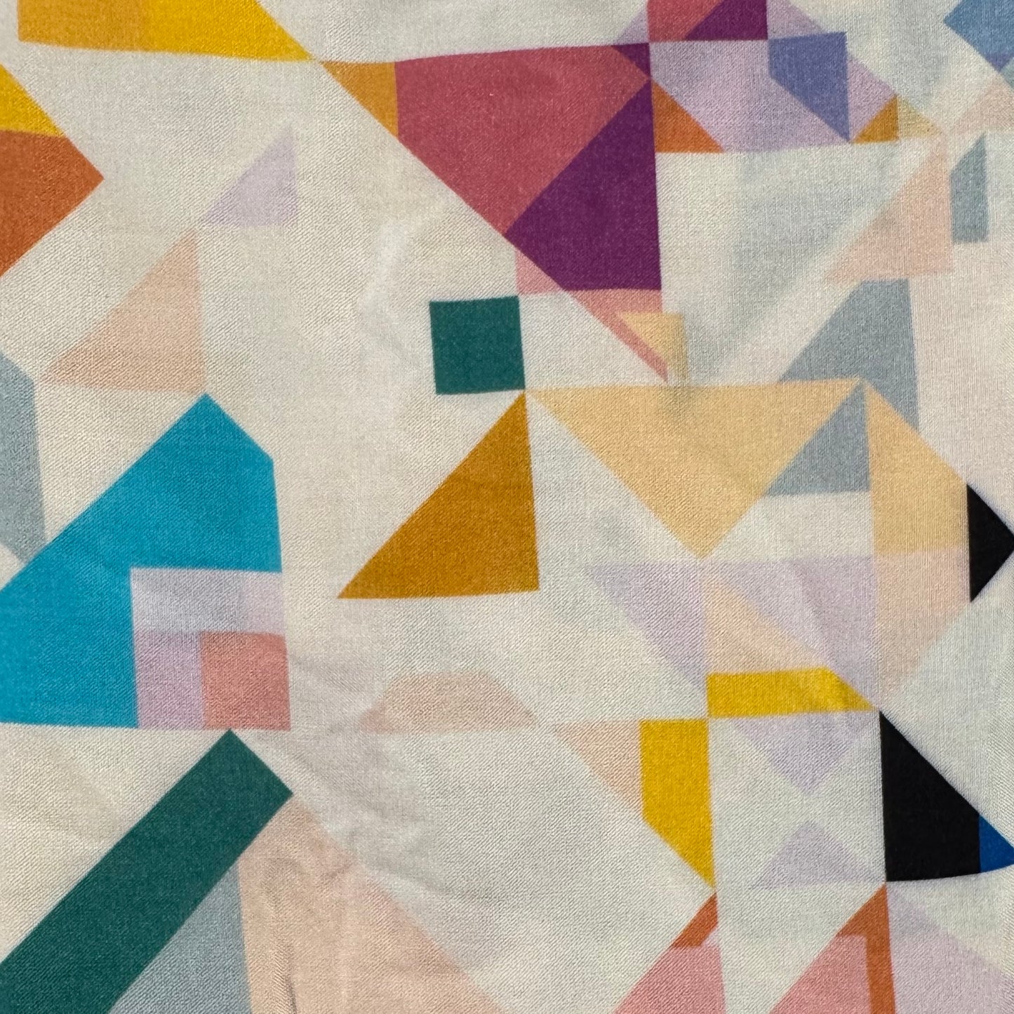 Geometric Shapes Rayon: 1.75 yds