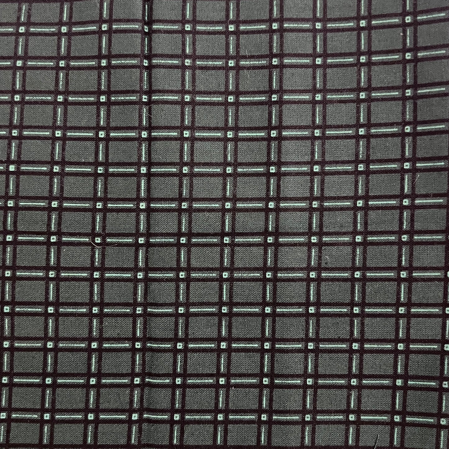 Green Plaid Cotton Blend: 2 yds