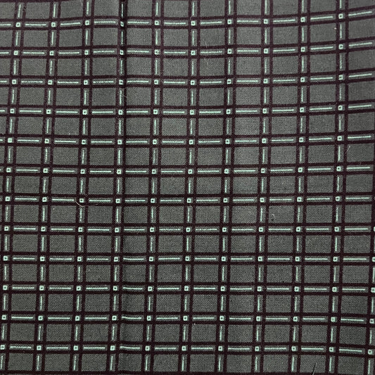 Green Plaid Cotton Blend: 2 yds