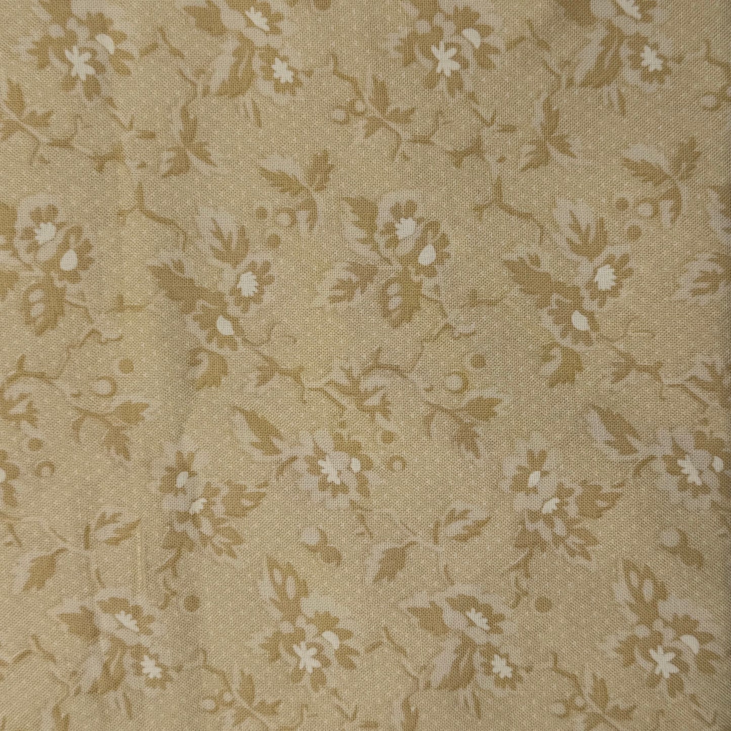 Two-Tone Cream Subtle Floral Cotton: 1.75 yds