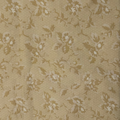 Two-Tone Cream Subtle Floral Cotton: 1.75 yds