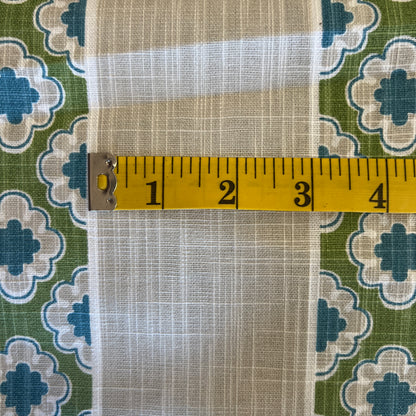 Gray, Green & Blue Stripe Home Decor 3 yds