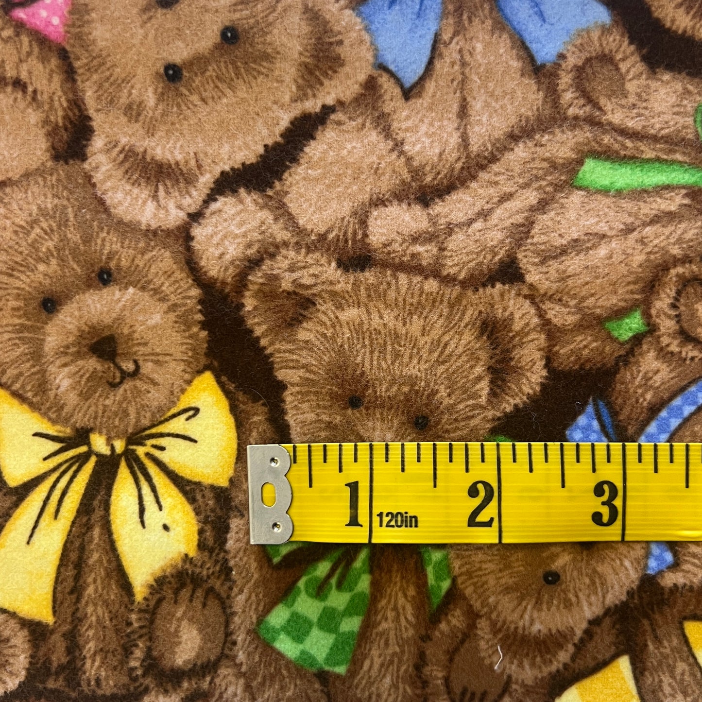 Bears & Bows Flannel: 1.5 yds