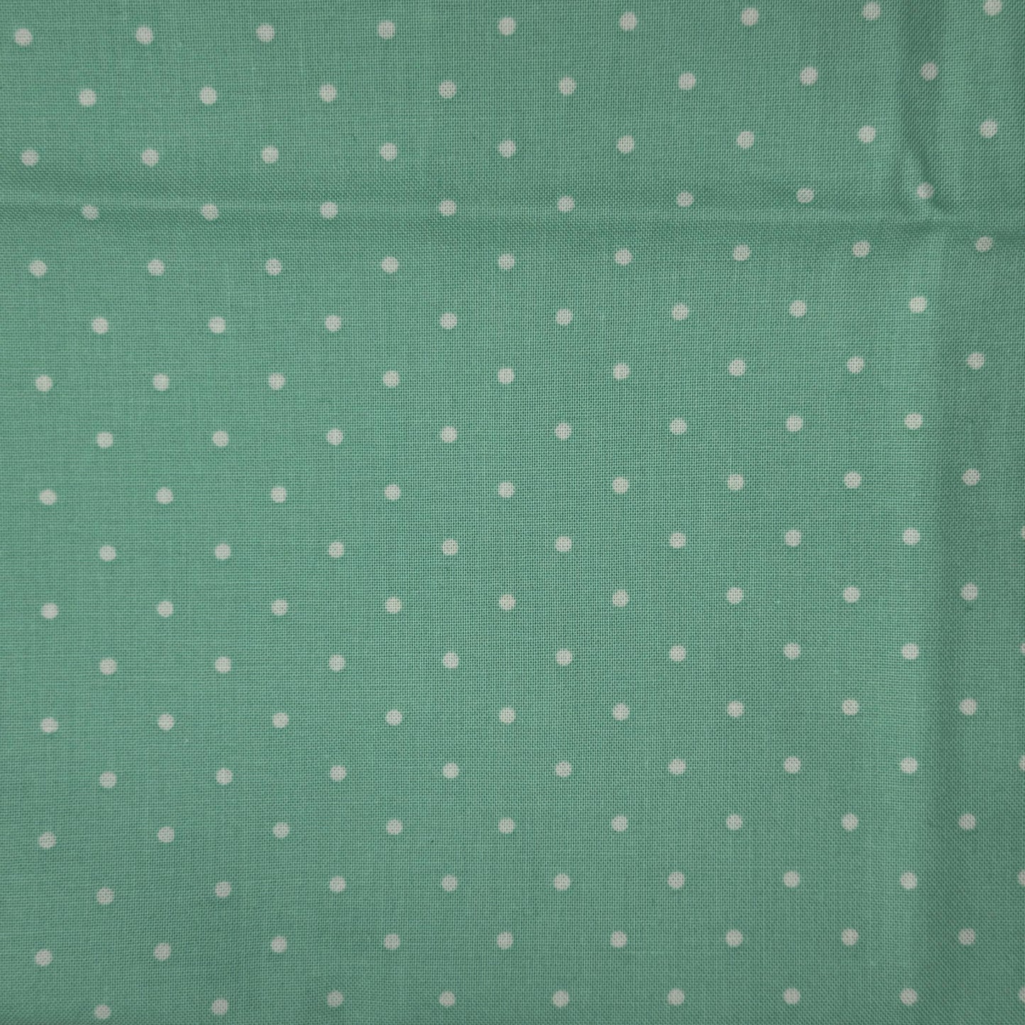 Mint With Dots Cotton: 1 yd