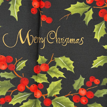 Christmas Holly Cotton: 1 yd