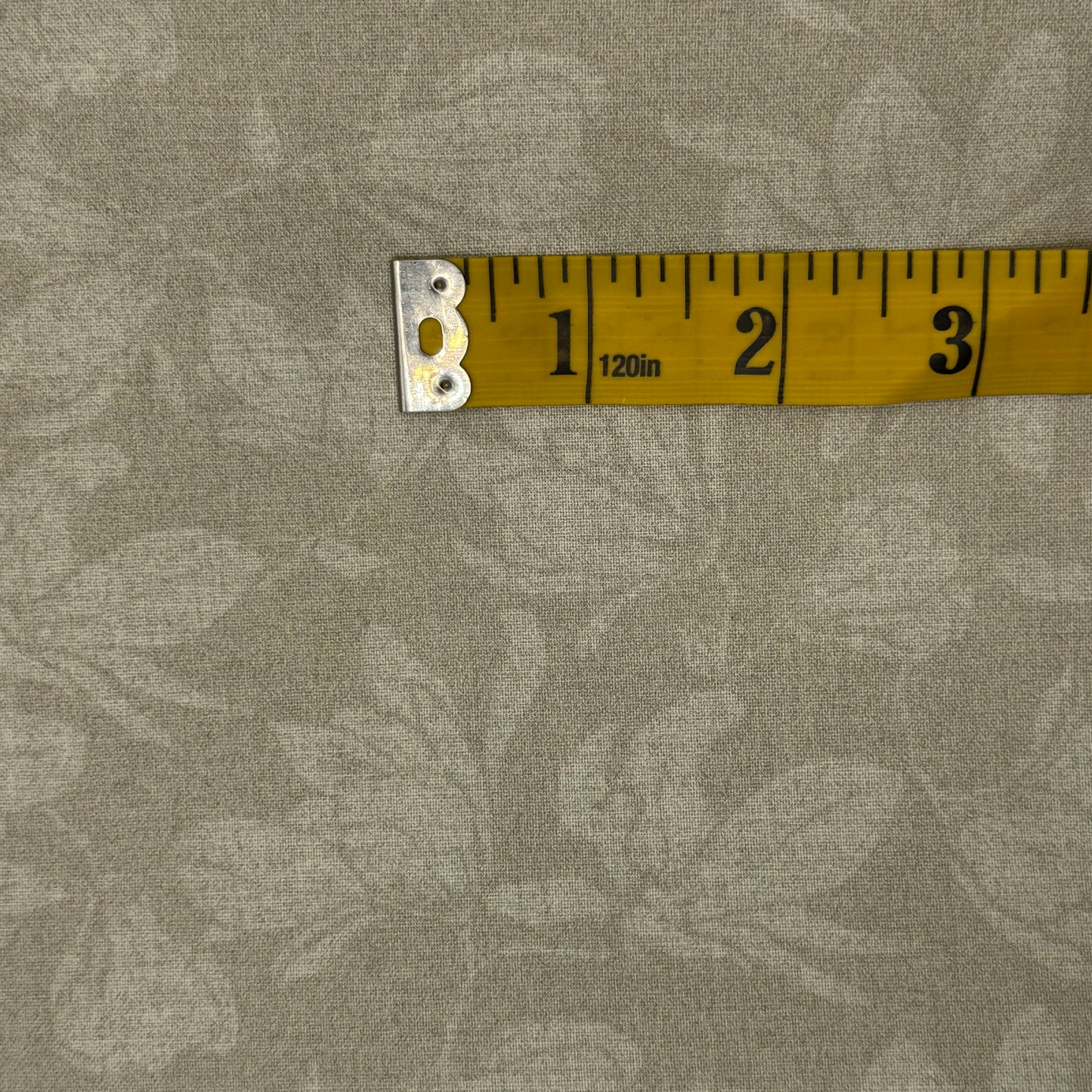 Light Grey Magnolia Floral Cotton: 2 yds