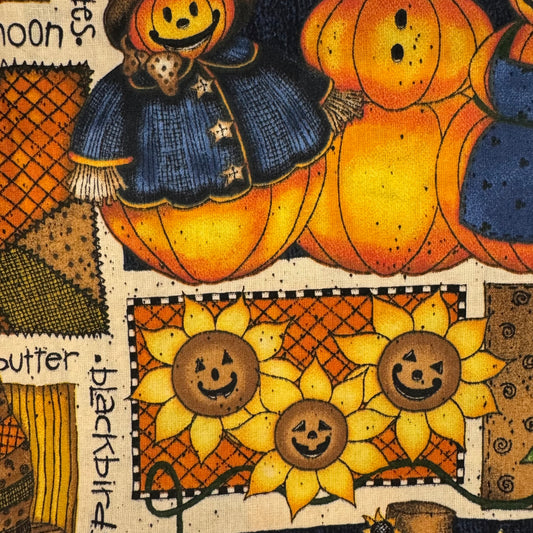 Autumn Scene Cotton: 1 yd