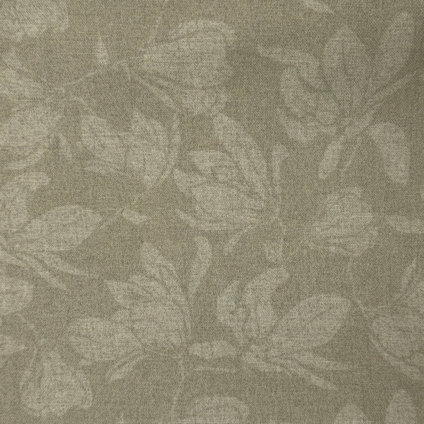 Light Grey Magnolia Floral Cotton: 2 yds