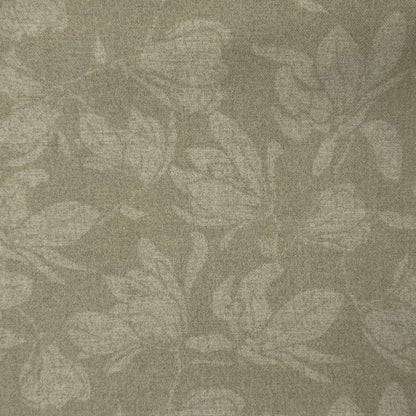 Light Grey Magnolia Floral Cotton: 2 yds