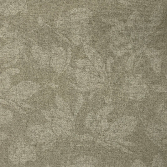 Light Grey Magnolia Floral Cotton: 2 yds