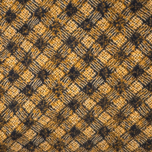 Brown & Tan Crosshatch Flannel: 1.5 yds